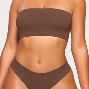 NWT SKIMS Fits Everybody Bandeau in Brown | Size Small